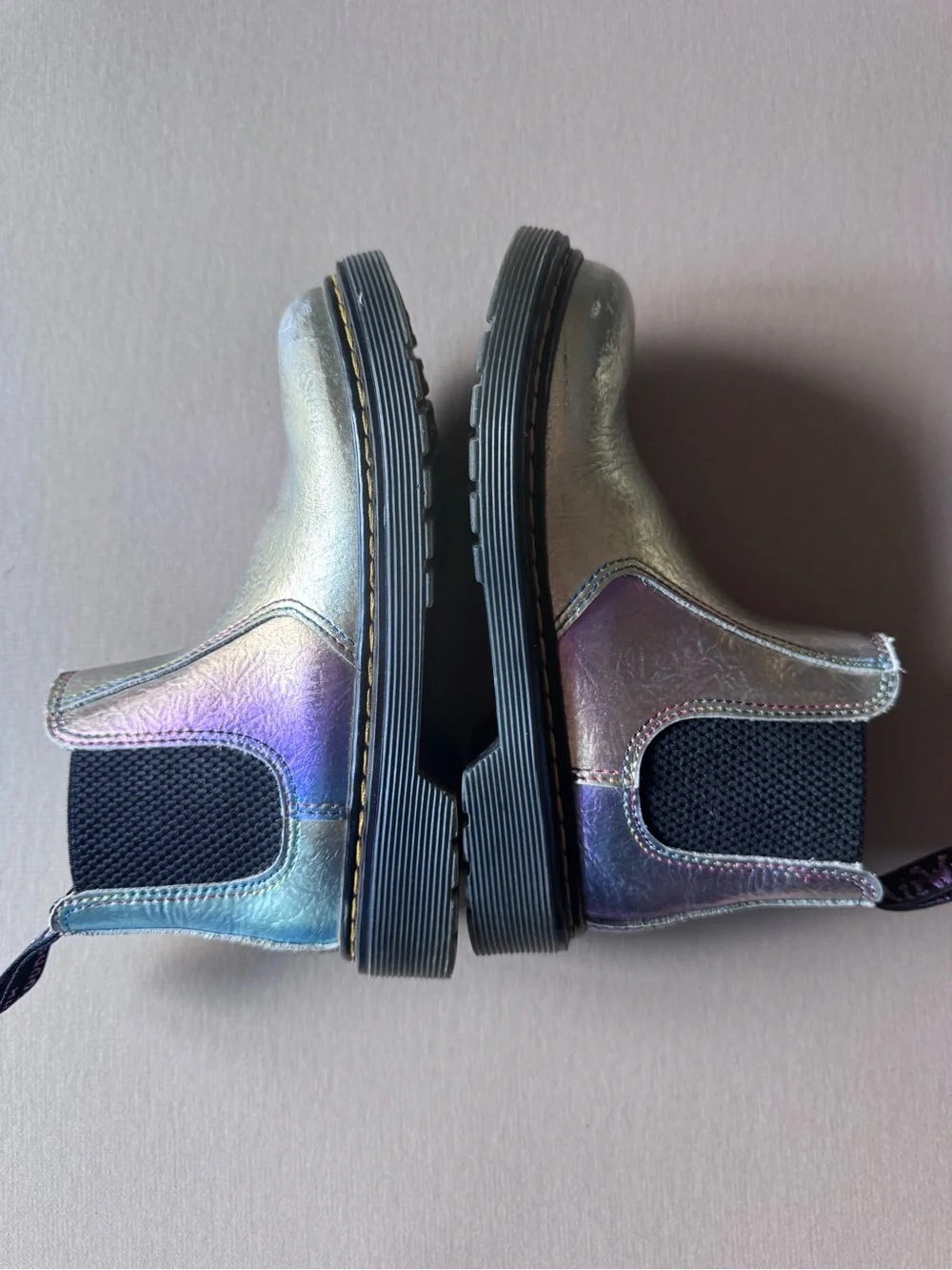 Dr. Martens Kids Iridescent Chelsea Boots - Rainbow Sheen